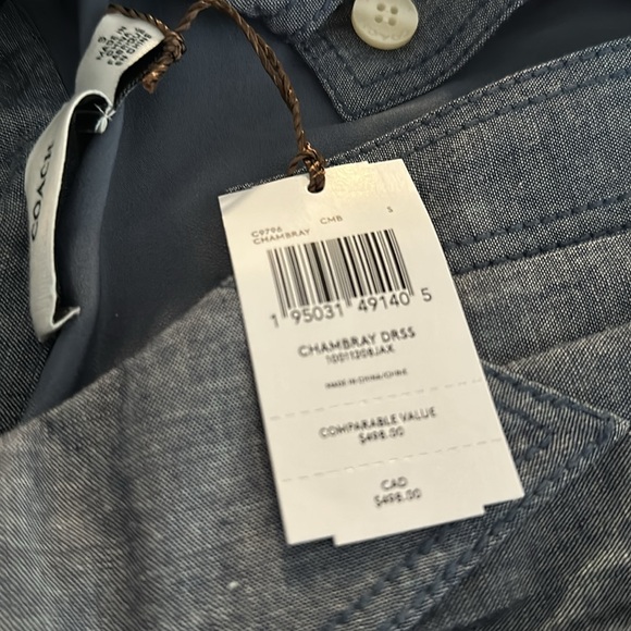 Coach chambray dress - Picture 5 of 5